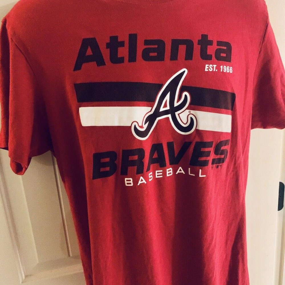 Atlanta Braves 47 Brand L T Shirt Red And Black